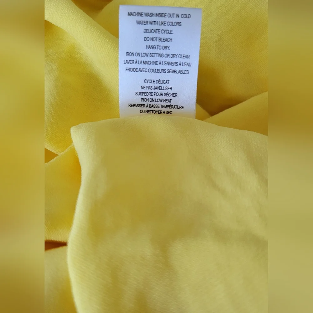 NWT Sunshine Yellow Halter Top - Size Large - Picture 7 of 10